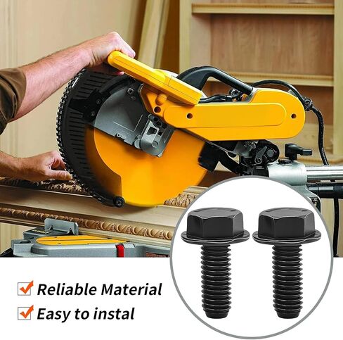2 Pcs 145344-01 Miter Saw Blade Bolt, Replacement for DeWalt DW703 DW704 DW705 DW706 DW708 DW712 DW715 DW716 DW718, Replaces N436564 in Saudi Arabia