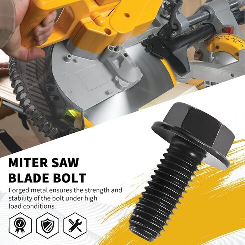 2 Pcs 145344-01 Miter Saw Blade Bolt, Replacement for DeWalt DW703 DW704 DW705 DW706 DW708 DW712 DW715 DW716 DW718, Replaces N436564 in Saudi Arabia