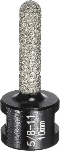 Harfington 2pcs بتات الإصبع الماس 10 مم ديا جاف النواة 2 الثقوب مع 5/8 "-11 مؤشر ترابط الشريط الماس لتوسيع تشكيل طحن الثقوب الموجودة على خزف البلاط الخزفي ، الأسود ، الأسود in Saudi Arabia