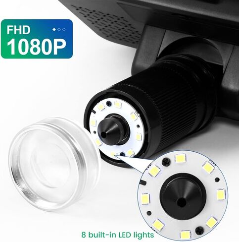 مجهر رقمي 1200x تكبير ، شاشة LCD 8.5 بوصة ، دقة 12 ميجابكسل ، أضواء عن بعد سلكية ، قابلة للتعديل ، لإصلاح دائرة ثنائي الفينيل متعدد الكلور عملة in Saudi Arabia