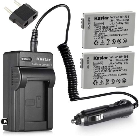 Kastar Charger and 2 Battery for Canon BP-208DG BP-308S BP-310S BP-208 Batteries in Saudi Arabia