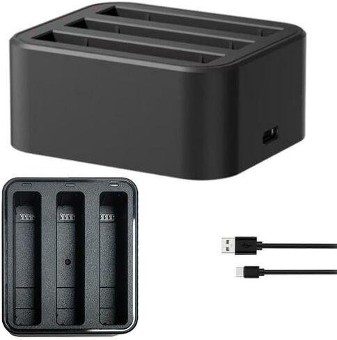 يمكن لشاحن البطارية/البطارية تعيين Insta360 x4 مع كابل الشحن شحن ثلاث بطاريات في نفس الوقت (Charger+2 بطارية) in Kuwait