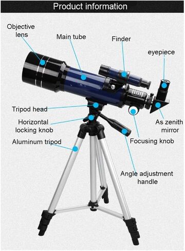 Telescope for Kids,Beginners,70mm Aperture 400mm Astronomical Refractor Telescope,Portable Travel Telescope for Adult with Travel Bag in Saudi Arabia