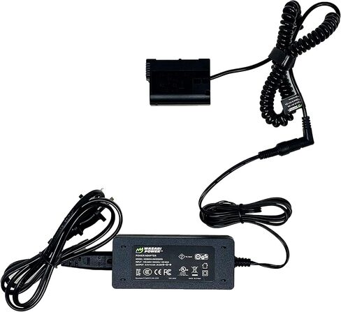 Wasabi Power ENEL15 Dummy Battery DC Coupler & AC Adapter for EP-5B and Nikon EN-EL15, EN-EL15b, EN-EL15c & D500, D610, D750, D780, D800, D810, D850, D7000/D7100, D7200, D7500, Z5, Z6, Z7, 1 V1 & more in Saudi Arabia