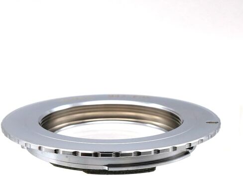 حلقة محول العدسة M42-EOS مع رقاقة لعدسة M42 Screw Mount Canon EOS EOS EF/EF-S Mount Camera Metal Dual Group Ring Focus (Black) in Kuwait