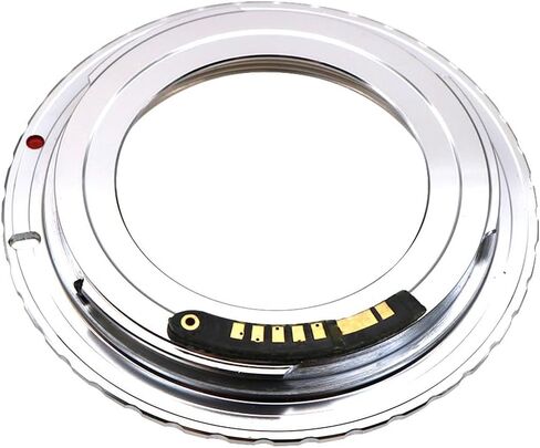 حلقة محول العدسة M42-EOS مع رقاقة لعدسة M42 Screw Mount Canon EOS EOS EF/EF-S Mount Camera Metal Dual Group Ring Focus (Black) in Kuwait