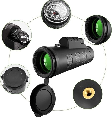 تلسكوب أحادي 40 × 60 إد زجاجًا أحاديًا فائقة العدوى متعددة in Kuwait