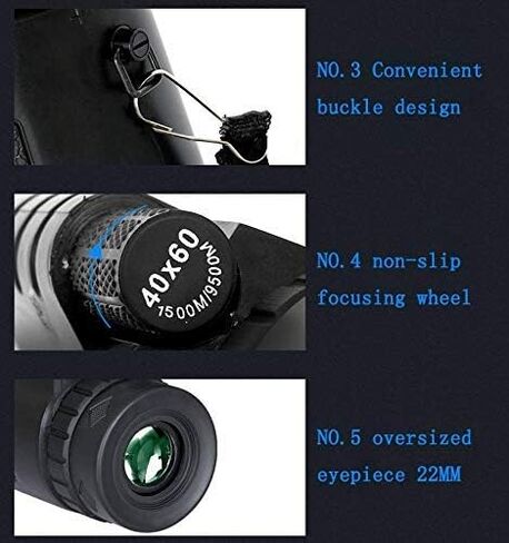تلسكوب أحادي ، عالي متعدد الباندا أحادي الباندا 12x227 عالية التعرف على Lowllight Light Vision Monocular in Saudi Arabia