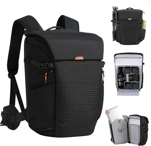 TARION Camera Backpack for Photographers Compact 12L Green TB-S | 14 Inch Laptop Compartment, Rain Cover, Bottom Tripod Holder, for DSLR Mirrorless Cameras, Everyday Shooting in Saudi Arabia