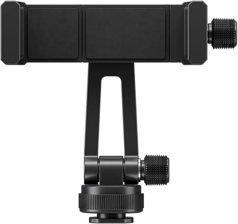 Ulanzi MA61 Metal Phone Tripod Mount مع حذاء بارد ، 360 درجة قابلة للتعديل حذاء كاميرا هاتفية للتركيب لجهاز iPhone 16 15 14 Pro Max ، Samsung Galaxy ، مشبك سبيكة الألمنيوم للتدفق المباشر ، البث المباشر ، الفيديو in Kuwait