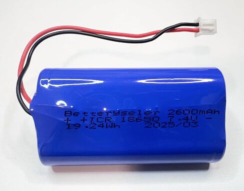 1pcs 7.4v بطاريات li-ion القابلة لإعادة الشحن 2600 مللي أمبير في الساعة ، 18650 2S1P حزمة البطارية تدعم 3C التفريغ المستمر مع 2.54 JST-XH ، 19.24WH/5.2A ، الأزرق ، 6.75 × 3.68x1.85 سم (19.24 ساعة/5.2A) in Saudi Arabia