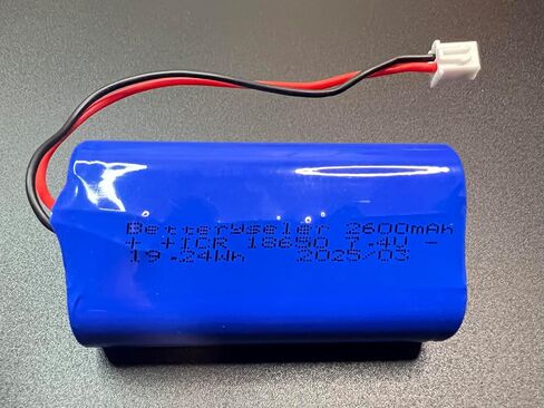 1pcs 7.4v بطاريات li-ion القابلة لإعادة الشحن 2600 مللي أمبير في الساعة ، 18650 2S1P حزمة البطارية تدعم 3C التفريغ المستمر مع 2.54 JST-XH ، 19.24WH/5.2A ، الأزرق ، 6.75 × 3.68x1.85 سم (19.24 ساعة/5.2A) in Saudi Arabia