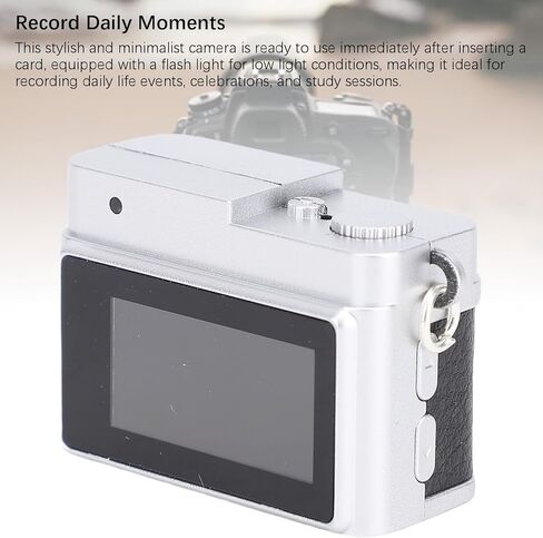 ASHATA Mini Keychain Camera, 1080P FHD Retro Camera with Chain Necklace Flash Light,Portable Small Cameras Vintage Compact Cameras Video Recorder for Travel Study Recording (Green) in Saudi Arabia