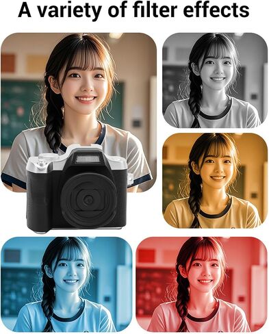 كاميرا Zunate Mini Keychain ، 48 ميجابكسل HD Mini Digital Camera ، كاميرات صغيرة محمولة صغيرة قديمة الصغرى ، شاشة عالية الدقة 1.54 بوصة لتسجيل دراسة السفر (وردي) in Saudi Arabia