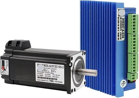 1pcs Closed Loop Step Motor 3.5N.m 496oz-in with Driver 48VDC DC Power Voltage for Laser Marking Machine(60J18112EC-1000-LS) in Kuwait
