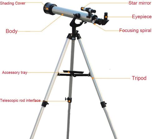 F70060 Professional Utral HD Telescope الفلكي 525 مرات التكبير في الهواء الطلق مراقبة مساحة أحادية اللون in Saudi Arabia
