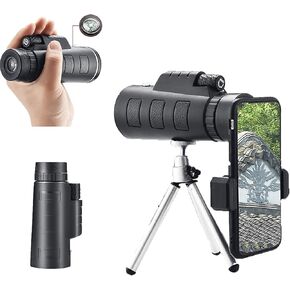 Super Teapto Zoom Monocular Telescope مقاومة للماء رؤية ليلية مقاومة للضباب أحادي اللون مع حامل الهواتف الذكية وترايبود مثالي لمشاهدة تسلق الجبال المشي لمسافات طويلة in Kuwait