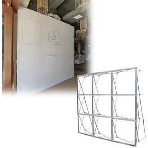 منبثقة معرض Backdrop Backdrop Stand Trade Show ، Fortable X Frame Banner Stand ، موقف خلفية الإعلان لحفل الزفاف ، الأحداث (الحجم: 2.3 م (7.5 قدم) ل) in Kuwait