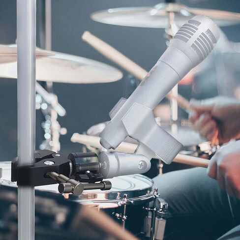 مشبك السلطعون المفصل 1/4 "Mini Ball Head to 5/8" الخيط - حامل قابل للتعديل للميكروفونات ، لـ Insta360 x5 x3 x2 ، الكاميرات ، الأضواء in Kuwait