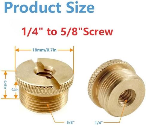 مشبك السلطعون المفصل 1/4 "Mini Ball Head to 5/8" الخيط - حامل قابل للتعديل للميكروفونات ، لـ Insta360 x5 x3 x2 ، الكاميرات ، الأضواء in Kuwait