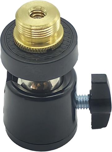 مشبك السلطعون المفصل 1/4 "Mini Ball Head to 5/8" الخيط - حامل قابل للتعديل للميكروفونات ، لـ Insta360 x5 x3 x2 ، الكاميرات ، الأضواء in Kuwait