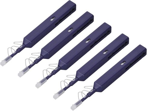 Fiber Optic Cleaner Pen LC MU 5Pcs Non Destructive High Efficiency Cleaning Tool for SC FC ST Connectors with 800+ Clean Times in Saudi Arabia