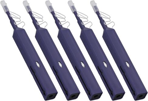 Fiber Optic Cleaner Pen LC MU 5Pcs Non Destructive High Efficiency Cleaning Tool for SC FC ST Connectors with 800+ Clean Times in Saudi Arabia