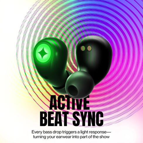 Aura LED Concert Earplugs – Quartz HiFi Filters for EDM Festivals – Rechargeable, Beat Sync Lights, Noise-Reducing, Stylish Ear Protection for Raves, DJs, Musicians & Live Shows in Saudi Arabia