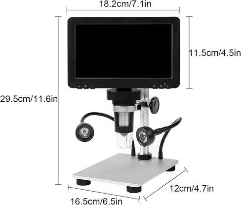 1080 بكسل المجهر الرقمي ، مع شاشة 7 '' 'LCD ، التكبير 1200x ، عارض حزام الماس لتقييم المجوهر in Saudi Arabia