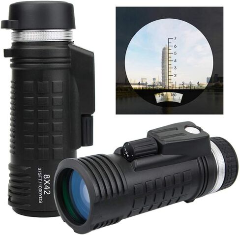 8x42 تلسكوب أحادي البوابات بنيت Rangefinder بالكامل مناظير BAK4 مقاومة للماء in Kuwait