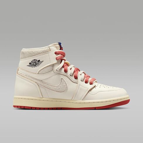 Air Jordan 1 High OG Rare Air Women’s Shoes (DB4612-100 ، Sail/Light Bone/Cinnabar) in Saudi Arabia