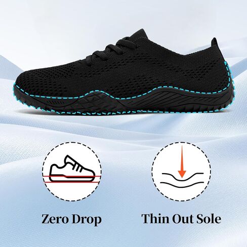 Barefoot Shoes Women Sneakers Tennis Gym Zero Drop Lightweight Breathable Women’s Trail Shoes Yoga Minimalist Walking Sneaker in Saudi Arabia