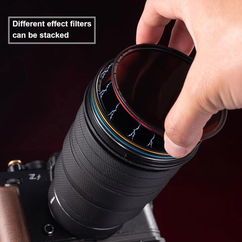 Kase 49mm Wolverine Revolution Plus Master Magnetic Filters Kit Includes CPL ND8 ND64 ND1000 Lens Cap & Filter Bag, Shockproof Tempered Optical Glass & Color Coded Rings in Saudi Arabia