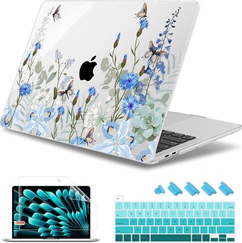 May Chen متوافق مع حافظة MacBook Pro مقاس 16 بوصة إصدار 2020 2019 A2141 مع شريط اللمس ومعرف اللمس، حافظة بلاستيكية صلبة مع غطاء لوحة مفاتيح + واقي شاشة، تقليدي in Kuwait