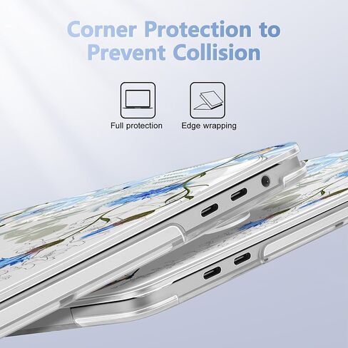 May Chen متوافق مع حافظة MacBook Pro مقاس 16 بوصة إصدار 2020 2019 A2141 مع شريط اللمس ومعرف اللمس، حافظة بلاستيكية صلبة مع غطاء لوحة مفاتيح + واقي شاشة، تقليدي in Kuwait