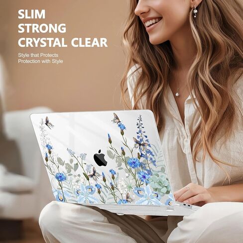 May Chen متوافق مع حافظة MacBook Pro مقاس 16 بوصة إصدار 2020 2019 A2141 مع شريط اللمس ومعرف اللمس، حافظة بلاستيكية صلبة مع غطاء لوحة مفاتيح + واقي شاشة، تقليدي in Kuwait