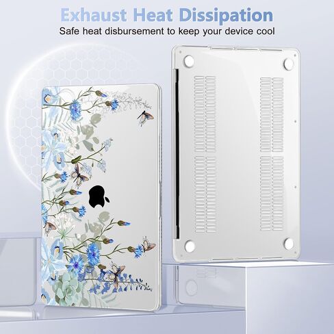 May Chen متوافق مع حافظة MacBook Pro مقاس 16 بوصة إصدار 2020 2019 A2141 مع شريط اللمس ومعرف اللمس، حافظة بلاستيكية صلبة مع غطاء لوحة مفاتيح + واقي شاشة، تقليدي in Kuwait