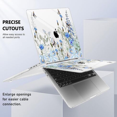 May Chen متوافق مع حافظة MacBook Pro مقاس 16 بوصة إصدار 2020 2019 A2141 مع شريط اللمس ومعرف اللمس، حافظة بلاستيكية صلبة مع غطاء لوحة مفاتيح + واقي شاشة، تقليدي in Kuwait
