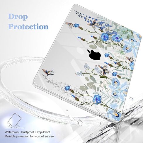 May Chen متوافق مع حافظة MacBook Pro مقاس 16 بوصة إصدار 2020 2019 A2141 مع شريط اللمس ومعرف اللمس، حافظة بلاستيكية صلبة مع غطاء لوحة مفاتيح + واقي شاشة، تقليدي in Kuwait