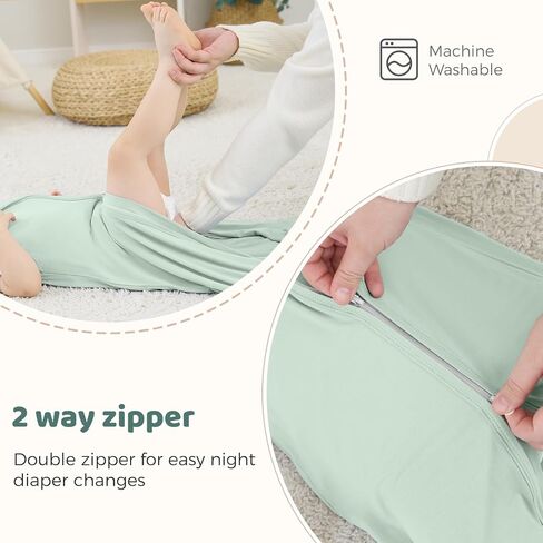 Viscose Made From Bamboo Baby Sleep Sack 0.5 Tog Wearable Blanket, Super Soft Sleeping Bag for Babies in Saudi Arabia