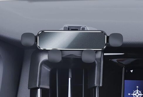 حامل هاتف السيارة لـ Volvo S60 2020-2021 2023 ، حامل قابل للتعديل 360 درجة ، قبضة آمنة ، وسهلة الاستخدام ، ويدًا خالية من اليدين للقيادة الآمنة ، والتصميم اليومي المتين ، والأسود in Saudi Arabia