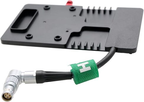 Battery Plate V-Mount Power for DJI Ronin 4D, Right Angle Rotatable Adjustable 6 Pin Female 8cm in Saudi Arabia