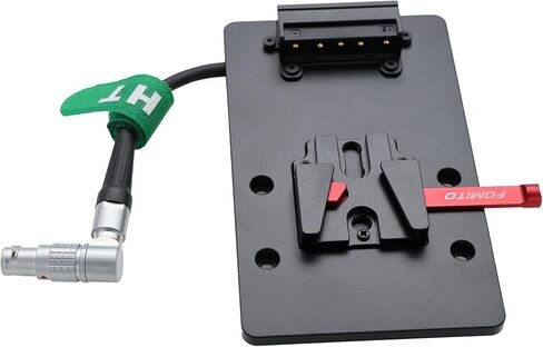 Battery Plate V-Mount Power for DJI Ronin 4D, Right Angle Rotatable Adjustable 6 Pin Female 8cm in Saudi Arabia