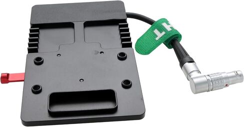 Battery Plate V-Mount Power for DJI Ronin 4D, Right Angle Rotatable Adjustable 6 Pin Female 8cm in Saudi Arabia