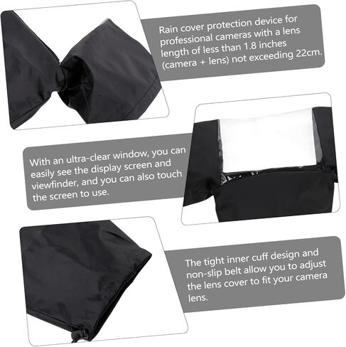 Healifty DSLR Rain Protector Camera Cover Rain Rainproof Aldable Alex Accessor in Kuwait