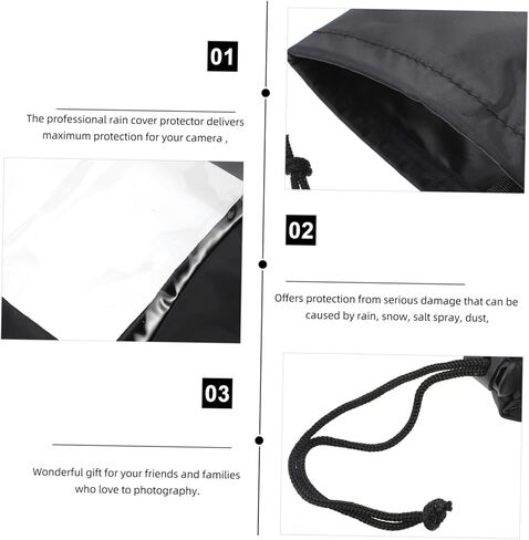 Healifty DSLR Rain Protector Camera Cover Rain Rainproof Aldable Alex Accessor in Kuwait