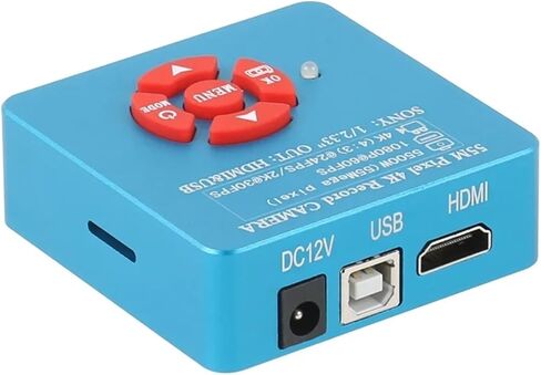 HDMI Video USB 4K 2K 55MP Industrial Microscope Camera Phone Capacitor BGA CPU SMD Chip Soldering Repair Video Microscope (130x Lens with Light) in Saudi Arabia