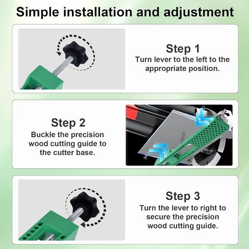 Adjustable Cutting Machine Base Guide,Plastic Precision Wood Cutting Guide with Screw Adjustable Electric Circular Saw Milling Positioning Clamp for Wood Tile Precision Cutting Tasks，12.5Inch(Blue) in Saudi Arabia
