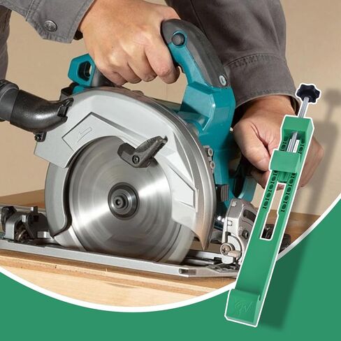 Adjustable Cutting Machine Base Guide,Plastic Precision Wood Cutting Guide with Screw Adjustable Electric Circular Saw Milling Positioning Clamp for Wood Tile Precision Cutting Tasks，12.5Inch(Blue) in Saudi Arabia