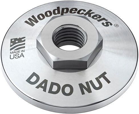 نقار الخشب Dado Nut ، يناسب مناشير طاولة Sawstop ، مشاركة الخيط الكامل ، غسالة Arbor البديلة ، مصنوعة في الولايات المتحدة الأمريكية ، مصنوعة في الولايات المتحدة الأمريكية in Saudi Arabia